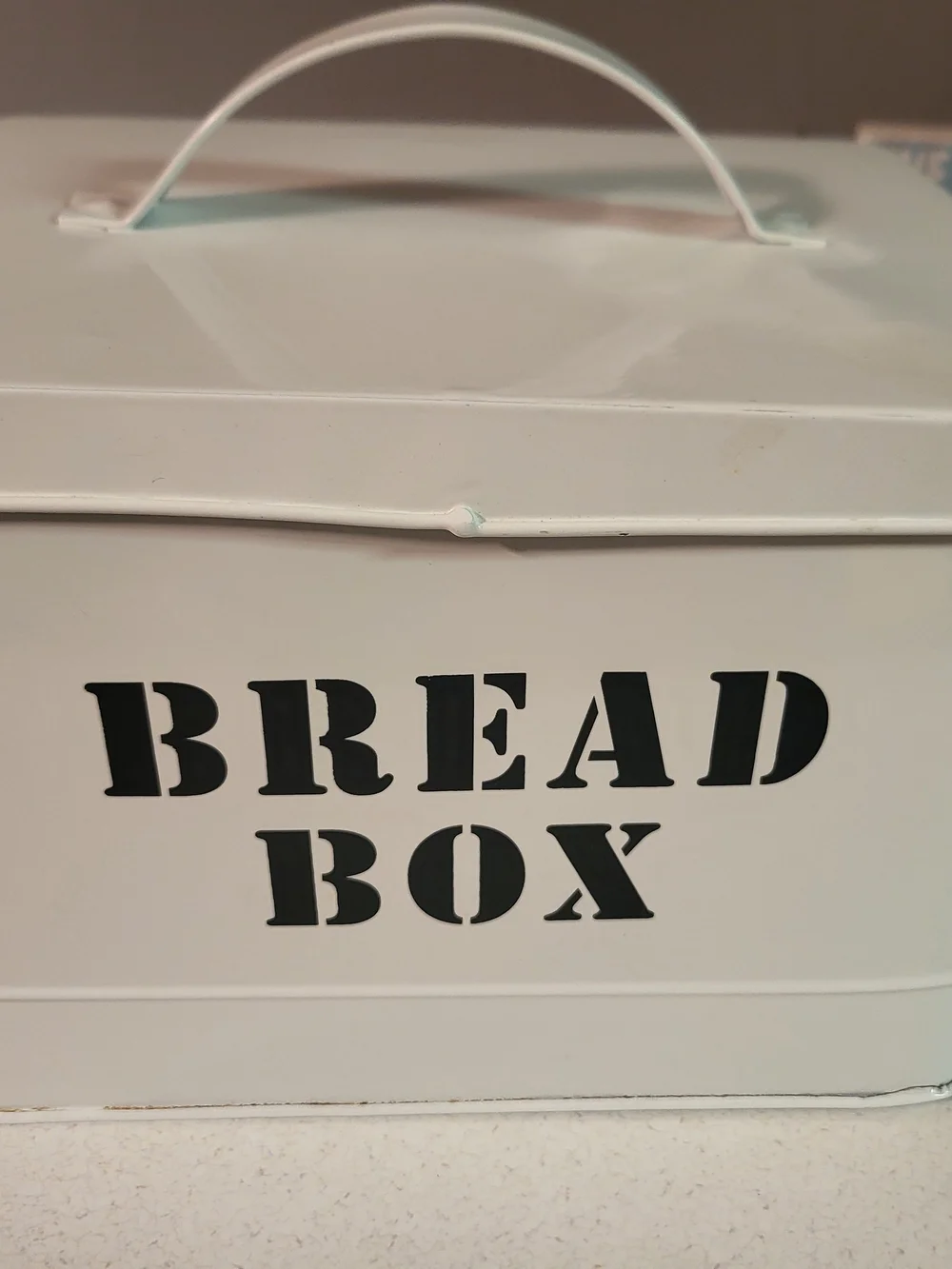 White Bread Box Storage Container - Classic Countertop Organizer